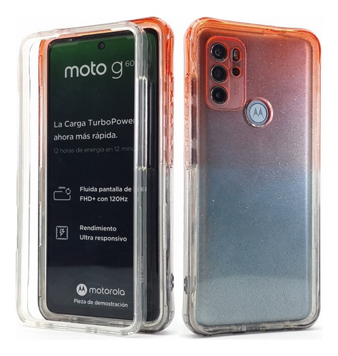 Funda + Marco Protector Pantalla Para Moto G60s Motorola