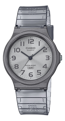 Reloj Mujer Casio Mq-24s-8bdf Core Ladies Color De La Correa Gris Color Del Bisel Gris Color Del Fondo Gris