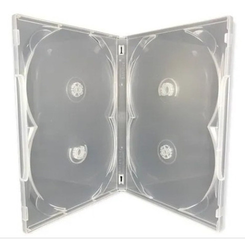 80 Estojos Case Para Dvd / Cd / Bluray Box Quadruplo 04 Disc