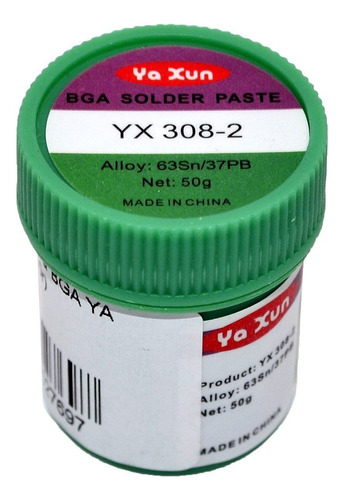 Estaño En Pasta Para Soldadura Yaxun Yx308-2 50g 138°c