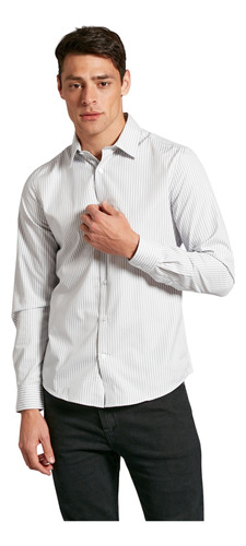  Camisa Devré De Vestir Rayada Gris Medio Hombre 44d000329