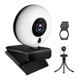 2k Hd Webcam Light Webcam Con Enchufe De Micrófono Y R...