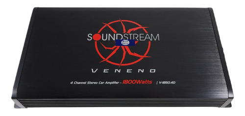 Amplificador Clase D Soundstream V-1850.4d 1800w 4 Canales