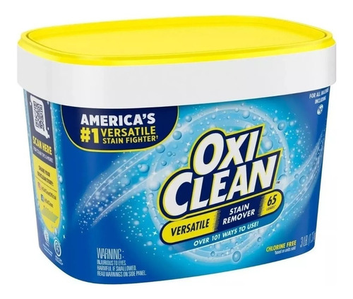 Quitamanchas En Polvo Oxiclean Versatile 1.36 Kg 65 Cargas