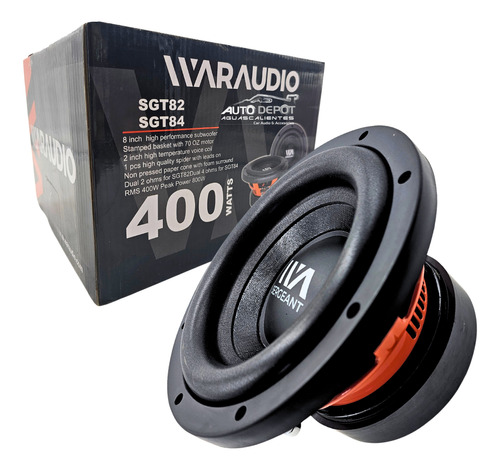 Subwoofer De 8 PuLG 400 W Waraudio Sgt84 #1 Pz