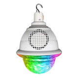 Lámpara Led Rgb Bolichera Con Parlante Bluetooth Recargable