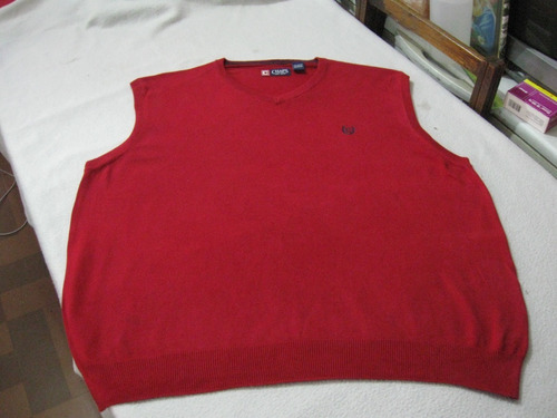 Sweater; Sin Mangas Chaps De Ralph Lauren Talla Xxl Rojo