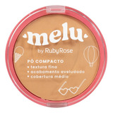 Pó Facial Compacto Melu - Ruby Rose Acabamento Avelulado