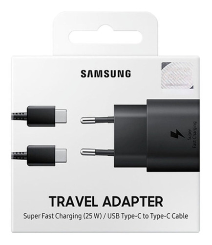 Cargador Samsung 25w Travel Adapter Usb Tipo C A Tipo C - 1m
