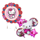 Piñata Y Set De Globos Hello Kitty Cumpleaños Tematico 