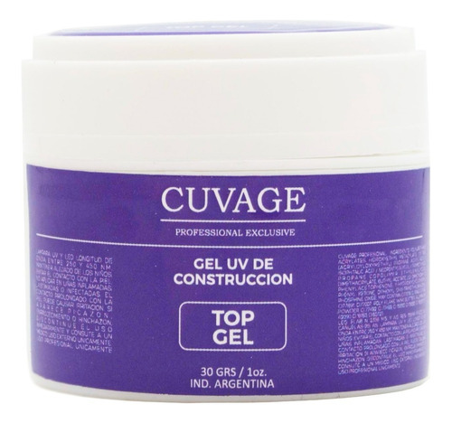 Cuvage Gel Uv De Construcción Uñas Esculpidas Manicuría 30gr