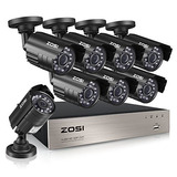 Sistema De Vigilancia Zosi 8 Canales Hd-tvi 720p 1080n Dvr