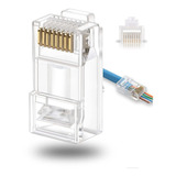 Paquete De 250 Conectores Cat6 Rj45, Conector Utp Ether...