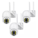 Pack X3 Camara Ip Exterior Wifi 1080p Inalambrica Hd