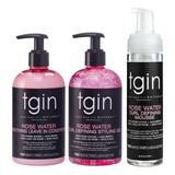 Tgin The Styling Package: Agua De Rosas Sin Enjuague, Gel De