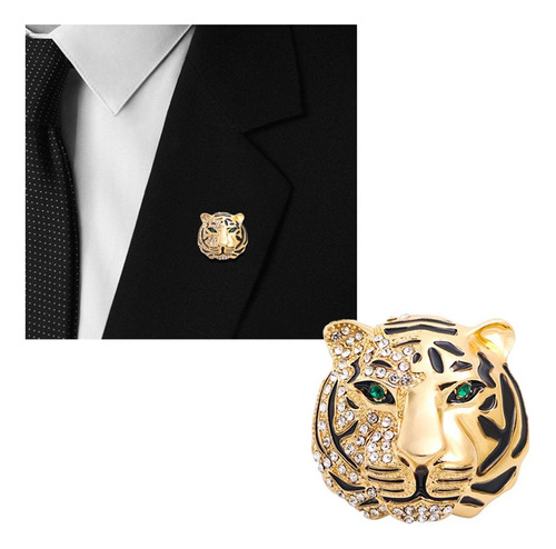 Tigre Broche Solapa Traje Pin Accesorios For Hombres