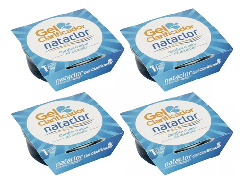 Gel Clarificador Piletas Nataclor 75grs X4 Unidades