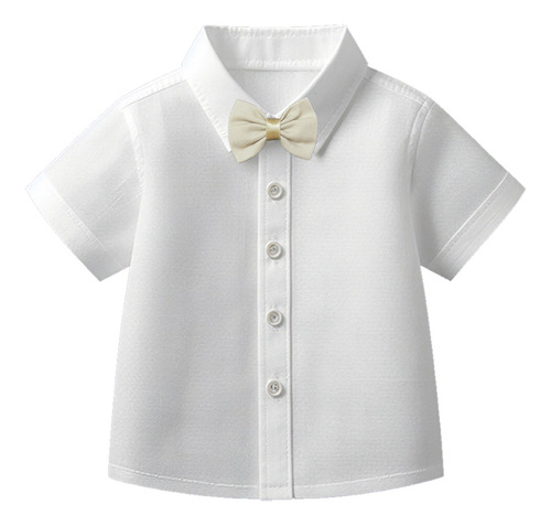 Camisa Social Branca Infantil Menino Criança Clássic Premium
