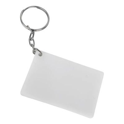 Llavero Para Sublimar Rectangulo 4x6cm Acrílico Blanco 30pz Blanco | Meses sin interés