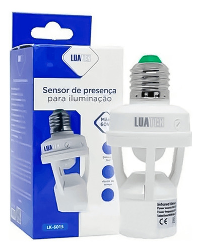 Sensor De Presença Movimento Externo P/ Soquete Lampada E27
