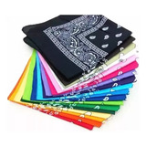 Pack De 12 Pañoletas Bandanas 50 X 50 Cm Surtidas