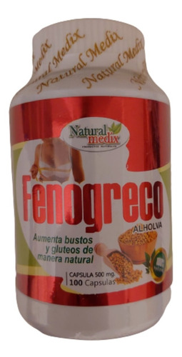 Fenogreco Aumenta Bustos Y Gluteos Natural X100 Capsulas 