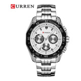 Reloj Para Hombre Curren Krea351902 Plateado