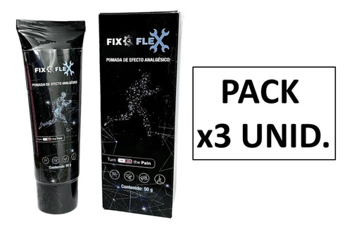 Pack X3 Fix Flex Alivia Dolores Pomada De Efecto AnaLGésico