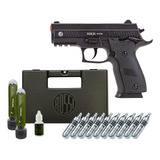 Pistola Pressão 4.5 P226 Blowback + Case Maleta + Kit Tiros