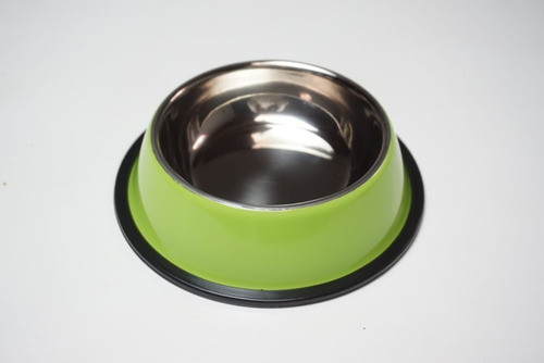 Comedero Perro Gato Acero Inox. Antideslizante Colores Peq