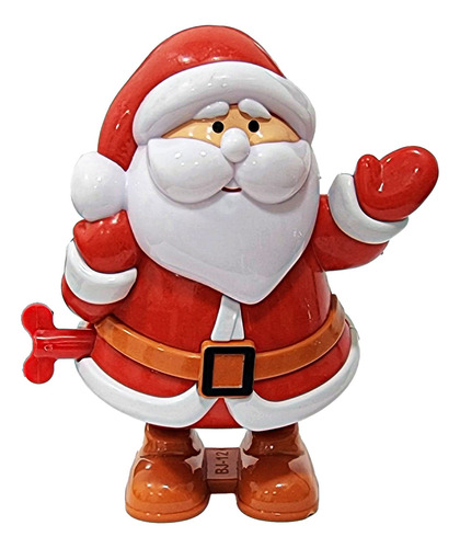 Papa Noel Santa Claus Juguete De Cuerda Movimiento Niños 