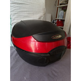 Top Case Shad Sh33 Negro Con Mica Roja Para Motocicleta 