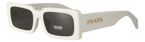 Prada Spr A07s 142-5s0 Square Shape White Gold