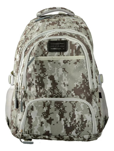 Mochila Camuflada Acolchada Urbana Porta Notebook Escolar