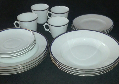 Vajilla Porcelana Checa.epiag Antigua 16 Piezas 4 Puestos