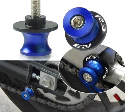 Slider Traseiro Protetor Balança Yamaha R3 R-3 Todos Os Anos