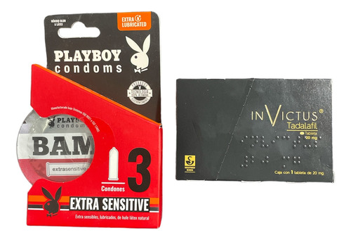 Playboycondones Extra Sensitive3 + 1 Tab Invictus Tadalafil 