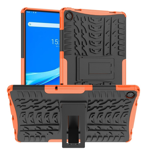 Funda Naranja De Tpu+pc Para Lenovo Tab M10 Plus 10.6 De Ter