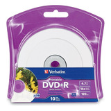 Dvd Verbatim X10u Dvd+r 4.7g 120m 16x  X10pack