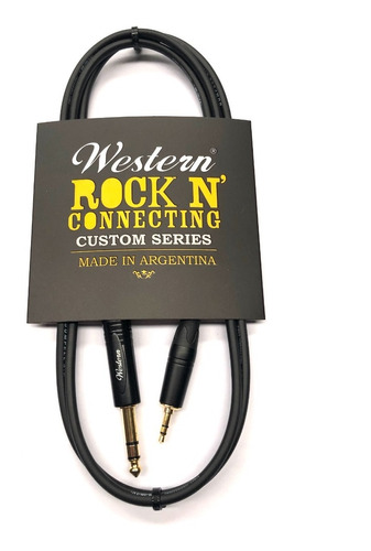 Cable Western Mini Plug Stereo A Plug 1/4 Balanceado - 3mts
