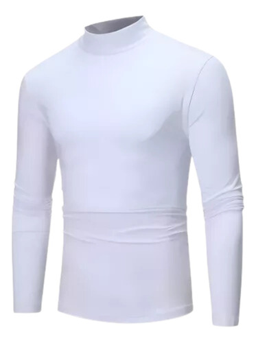 Camiseta Polar Con Cuello Alto Hombre 