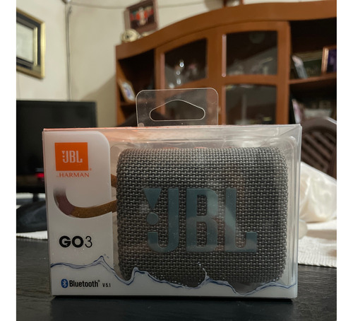 Parlante Jbl Go 3 Portátil Con Bluetooth Waterproof  Grey