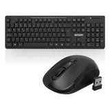 Teclado E Mouse Sem Fio Wireless 2.4ghz Abnt2 A Pilha