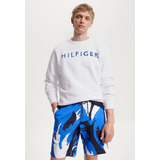 Polerón Con Logo Artístico Hombre Tommy Hilfiger Blanco