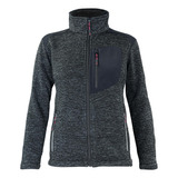 Chaqueta Polar Mujer Térmica Jersey Gris  Z-301 