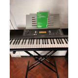 Teclado Musical Yamaha Psr-e363 + Pie Doble + Funda + Fuente