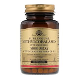 Solgar Vitamina B12 Methylcobalamin 5000mcg Sublingual 60nug