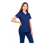 Pijama Quirurgica Antifluidos Scrub Mujer Azul Marino