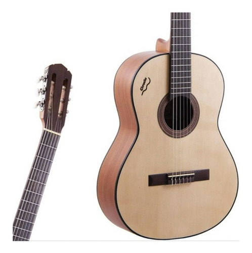 Guitarra Criolla Clásica Gracia Aa-1 Tapa Pino Cenefa Nogal