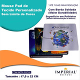 100 Mouse Pad Tecido, Borda Soldada Personalizado 18 X 22 Cm